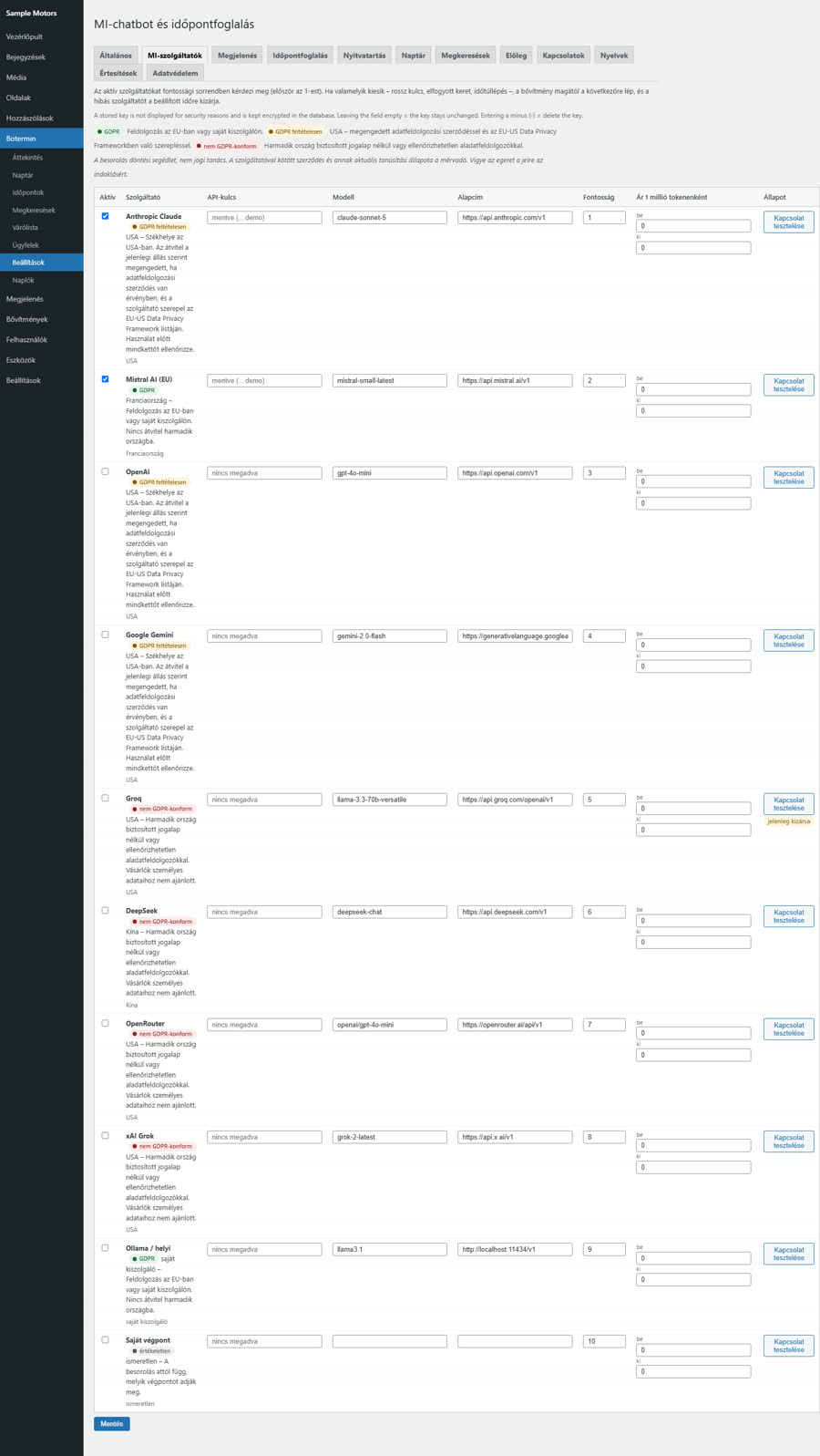 AI providers