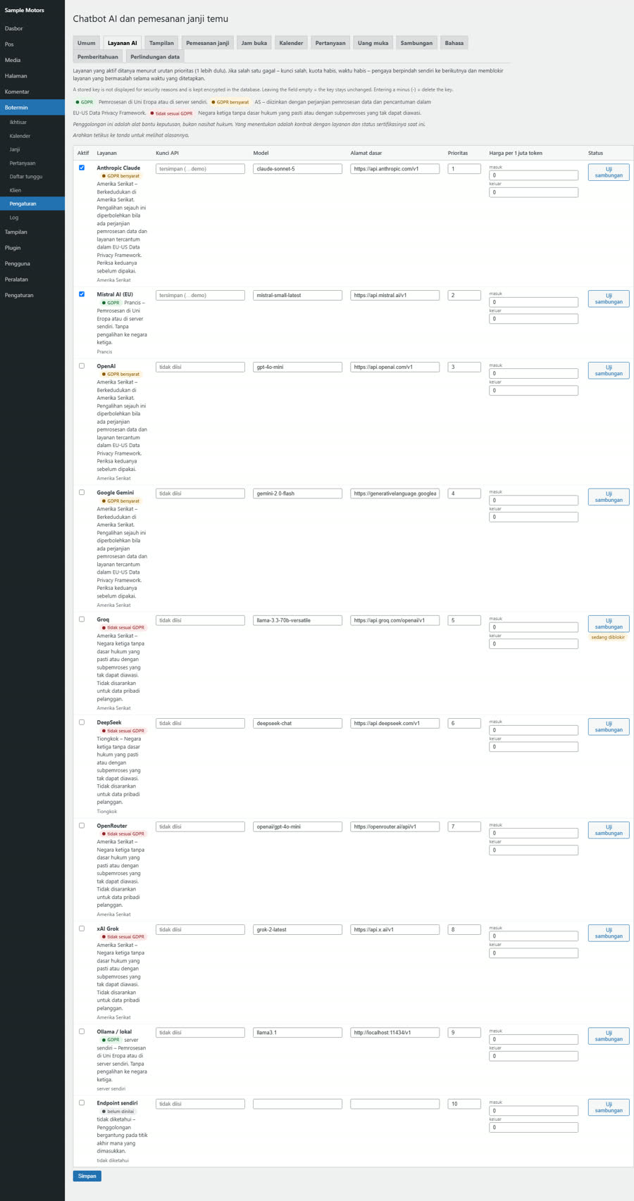 AI providers