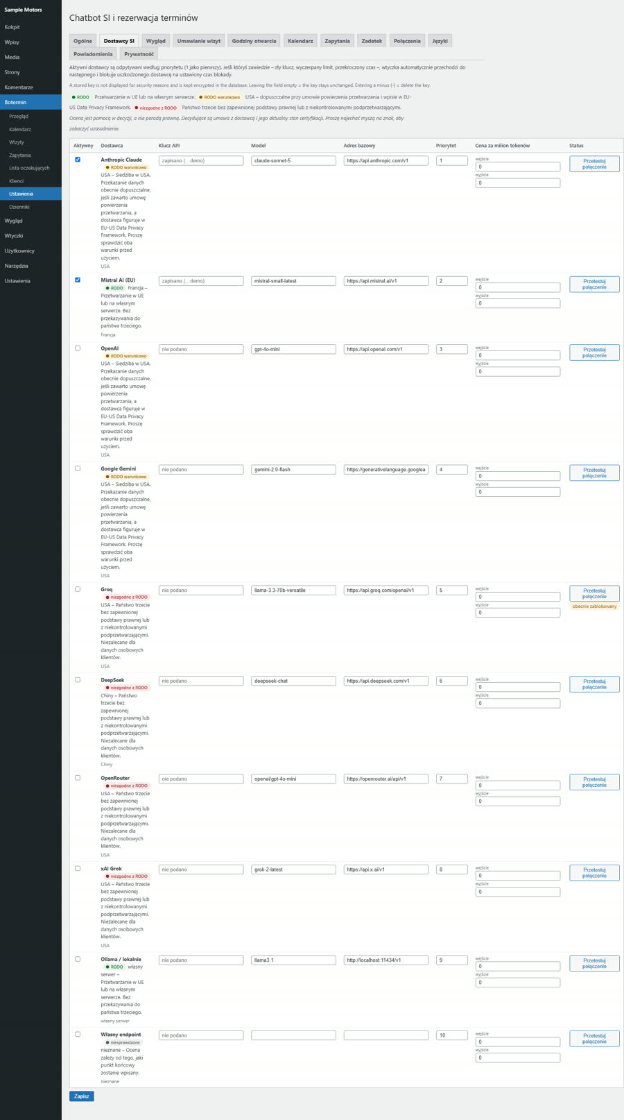 AI providers