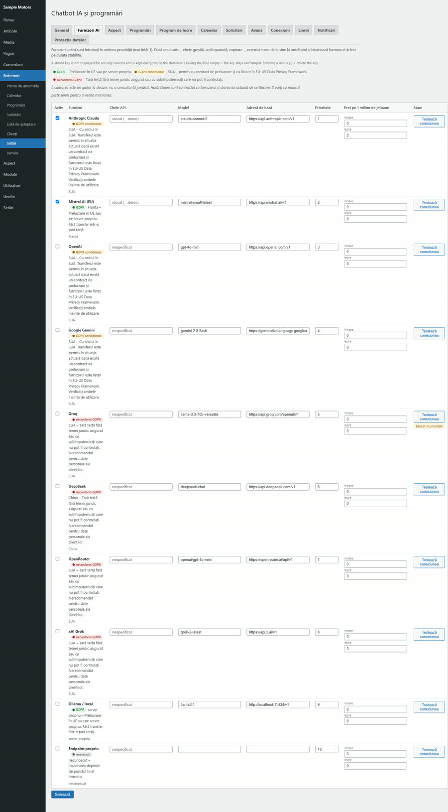 AI providers