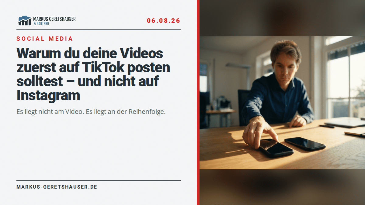 Warum du deine Videos zuerst auf TikTok posten solltest – und nicht auf Instagram